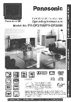 Panasonic PVDF2000 PVDF2700 Audio/Video Receiver Operating Manual